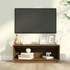 Kép 1/9 - Mézbarna tömör fenyőfa TV-szekrény 90x35x35 cm