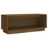 Kép 2/9 - Mézbarna tömör fenyőfa TV-szekrény 90x35x35 cm