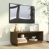 Kép 7/9 - Mézbarna tömör fenyőfa TV-szekrény 90x35x35 cm
