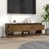 Kép 7/9 - Mézbarna tömör fenyőfa TV-szekrény 110,5x34x40 cm