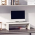 Kép 1/8 - Fehér tömör fenyőfa monitorállvány 50x27x15 cm