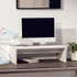 Kép 3/8 - Fehér tömör fenyőfa monitorállvány 50x27x15 cm