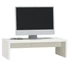Kép 4/8 - Fehér tömör fenyőfa monitorállvány 50x27x15 cm