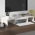 Kép 9/10 - Fehér tömör fenyőfa monitorállvány 60 x 24 x 10,5 cm