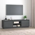 Kép 1/10 - Szürke tömör fenyőfa TV-szekrény 140 x 35 x 40 cm
