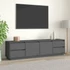 Kép 1/10 - Szürke tömör fenyőfa TV-szekrény 176 x 37 x 47,5 cm