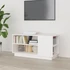Kép 1/9 - Fehér tömör fenyőfa TV-szekrény 80 x 35 x 40,5 cm