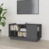 Kép 1/9 - Szürke tömör fenyőfa TV-szekrény 80 x 35 x 40,5 cm