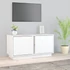 Kép 1/10 - Fehér tömör fenyőfa TV-szekrény 80 x 35 x 40,5 cm