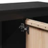 Kép 8/10 - Fekete tömör fenyőfa TV-szekrény 103 x 36,5 x 52 cm