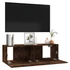Kép 4/9 - Füstös tölgy színű szerelt fa fali TV-szekrény 100 x 30 x 30 cm