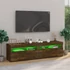 Kép 5/11 - 2 db füstös tölgy színű TV-szekrény LED-ekkel 75 x 35 x 40 cm
