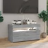 Kép 4/11 - Szürke sonoma színű TV-szekrény LED-világítással 75x35x40 cm