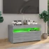 Kép 5/11 - Szürke sonoma színű TV-szekrény LED-világítással 75x35x40 cm