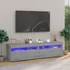 Kép 1/11 - 2 db füstös tölgy színű TV-szekrény LED-ekkel 75 x 35 x 40 cm