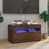 Kép 1/11 - Barna tölgy színű TV-szekrény LED-világítással 75 x 35 x 40 cm