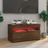 Kép 3/11 - Barna tölgy színű TV-szekrény LED-világítással 75 x 35 x 40 cm
