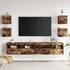 Kép 3/11 - 4 db füstös tölgy színű fali TV-szekrény 30,5 x 30 x 30 cm