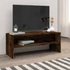 Kép 1/7 - Füstös tölgy színű szerelt fa TV-szekrény 100 x 40 x 40 cm