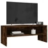 Kép 3/7 - Füstös tölgy színű szerelt fa TV-szekrény 100 x 40 x 40 cm