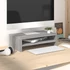 Kép 1/6 - Szürke sonoma színű szerelt fa monitorállvány 42x24x13 cm