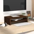 Kép 1/7 - Barna tölgy színű szerelt fa monitorállvány 42x24x13 cm