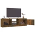 Kép 6/7 - Füstös tölgy színű szerelt fa TV-szekrény 120 x 30 x 35,5 cm