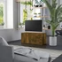 Kép 1/11 - Füstös tölgy színű szerelt fa TV-szekrény 80 x 34 x 36 cm