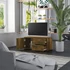 Kép 3/11 - Füstös tölgy színű szerelt fa TV-szekrény 80 x 34 x 36 cm