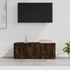 Kép 1/9 - Füstös tölgy színű szerelt fa TV-szekrény 80 x 34 x 30 cm