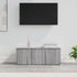 Kép 1/9 - Szürke sonoma színű szerelt fa TV-szekrény 80x34x30 cm