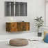 Kép 1/9 - Füstös tölgy színű szerelt fa TV-szekrény 80 x 30 x 30 cm