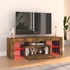 Kép 10/11 - Füstös tölgy színű TV-szekrény LED-világítással 120x35x40 cm