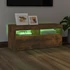 Kép 4/11 - Füstös tölgy színű TV-szekrény LED-ekkel 90 x 35 x 40 cm