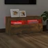 Kép 5/11 - Füstös tölgy színű TV-szekrény LED-ekkel 90 x 35 x 40 cm