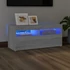 Kép 1/11 - Szürke sonoma színű TV-szekrény LED-világítással 90x35x40 cm