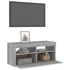 Kép 6/11 - Szürke sonoma színű TV-szekrény LED-világítással 90x35x40 cm