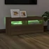 Kép 4/11 - Barna tölgyszínű TV-szekrény LED-világítással 90 x 35 x 40 cm