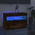 Kép 1/11 - Füstös tölgy színű TV-szekrény LED-világítással 60 x 35 x 40 cm