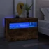 Kép 3/11 - Füstös tölgy színű TV-szekrény LED-világítással 60 x 35 x 40 cm