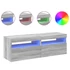 Kép 2/11 - 2 db szürke sonoma színű TV-szekrény LED-ekkel 60 x 35 x 40 cm