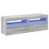 Kép 3/11 - 2 db szürke sonoma színű TV-szekrény LED-ekkel 60 x 35 x 40 cm