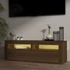 Kép 11/11 - Barna tölgyszínű TV-szekrény LED-világítással 120 x 35 x 40 cm