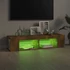 Kép 8/11 - Füstös tölgy színű TV-szekrény LED-ekkel 135 x 39 x 30 cm