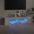 Kép 1/11 - Szürke sonoma színű TV-szekrény LED-lámpákkal 135 x 39 x 30 cm