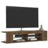 Kép 6/11 - Barna tölgyszínű TV-szekrény LED-világítással 135 x 39 x 30 cm