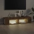 Kép 7/11 - Barna tölgyszínű TV-szekrény LED-világítással 135 x 39 x 30 cm