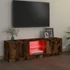 Kép 3/10 - Füstölt tölgy színű TV-szekrény LED lámpákkal 120x30x35,5 cm