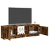Kép 6/10 - Füstölt tölgy színű TV-szekrény LED lámpákkal 120x30x35,5 cm