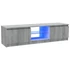 Kép 2/11 - Szürke sonoma színű TV-szekrény LED lámpákkal 120 x 30 x 35,5cm